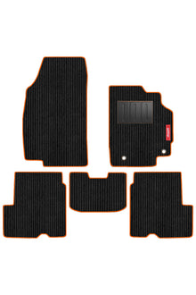 Cord Carpet Car Floor Mat Orange For Nissan Kicks