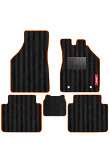 Cord Carpet Car Floor Mat Orange For Renault Kiger