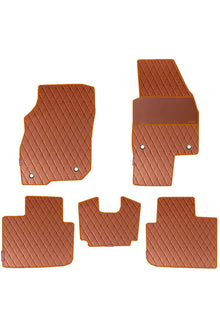 Luxury Leatherette polypropylene Carpet Car Floor Mat  For Skoda Kushaq
