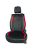 Veloba Maximo Velvet Fabric Car Seat Cover Black and Red