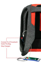 Load image into Gallery viewer, Dynamic 2 Anti-Theft Hard Shell Backpack Grey and Red
