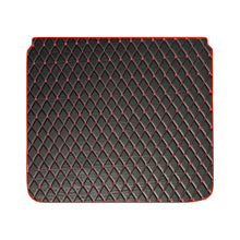 Luxury Leatherette Car Dicky Mat For Hyundai I10 Nios IN Black Red  | Elegant Auto Retail