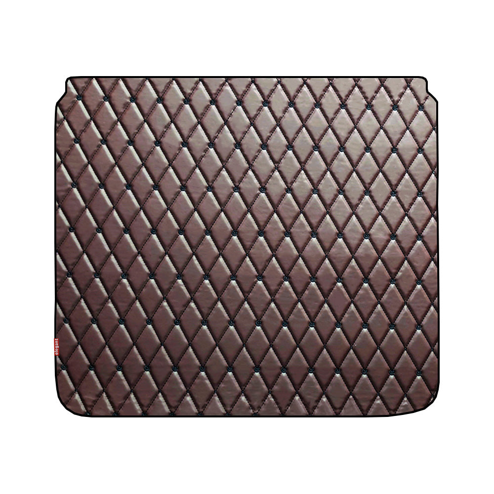 Luxury Leatherette Car Dicky Mat For Hyundai I10 Nios IN Brown Black  | Elegant Auto Retail