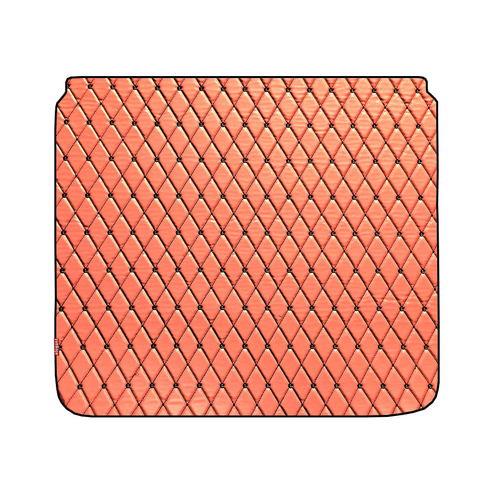 Luxury Leatherette Car Dicky Mat For Hyundai I10 Nios IN Tan Black  | Elegant Auto Retail