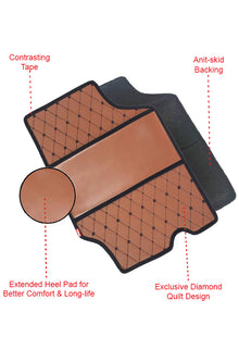 Luxury Leatherette Car Floor Mat  For Mahindra Scorpio Interior Matching