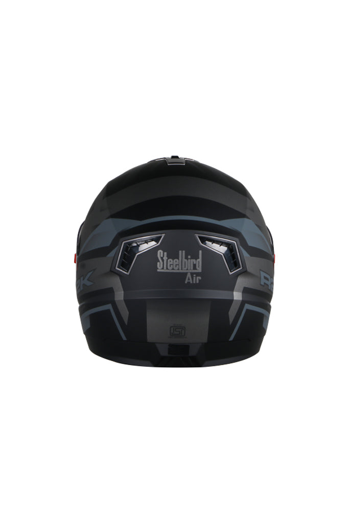 Steelbird Air R2K Full Face Helmet-Matt Black With Grey