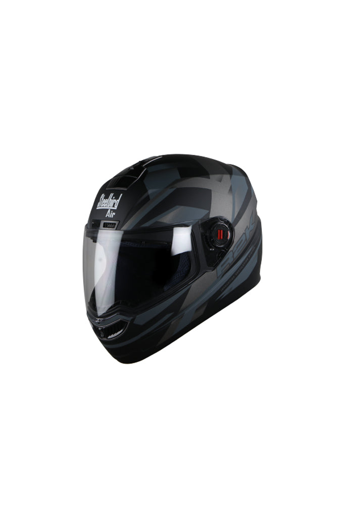 Steelbird Air R2K Full Face Helmet-Matt Black With Grey