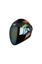 Load image into Gallery viewer, Steelbird Air Robot Full Face Helmet-Glossy Finish Orange With Green

