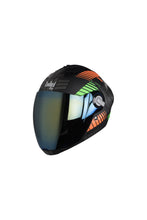 Load image into Gallery viewer, Steelbird Air Robot Full Face Helmet-Matt Finish Orange With Green
