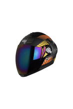 Load image into Gallery viewer, Steelbird Air Robot Full Face Helmet-Glossy Finish Orange With Yellow
