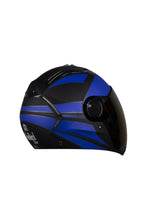 Load image into Gallery viewer, Steelbird Air Streak Full Face Helmet-Matt Black With Blue
