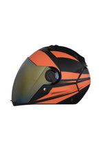 Load image into Gallery viewer, Steelbird Air Streak Full Face Helmet-Matt Black With Orange
