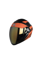 Load image into Gallery viewer, Steelbird Air Streak Full Face Helmet-Matt Black With Orange
