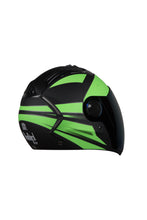 Load image into Gallery viewer, Steelbird Air Streak Full Face Helmet-Matt Black With Green
