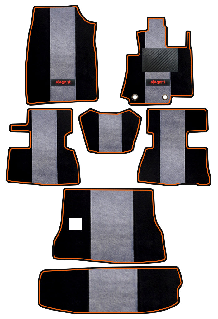 Edge Carpet Car Floor Mat  Grey For Mahindra Scorpio