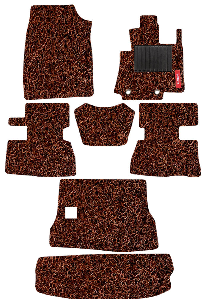 Grass Car Floor Mat Tan and Brown For Mahindra Scorpio – Elegant