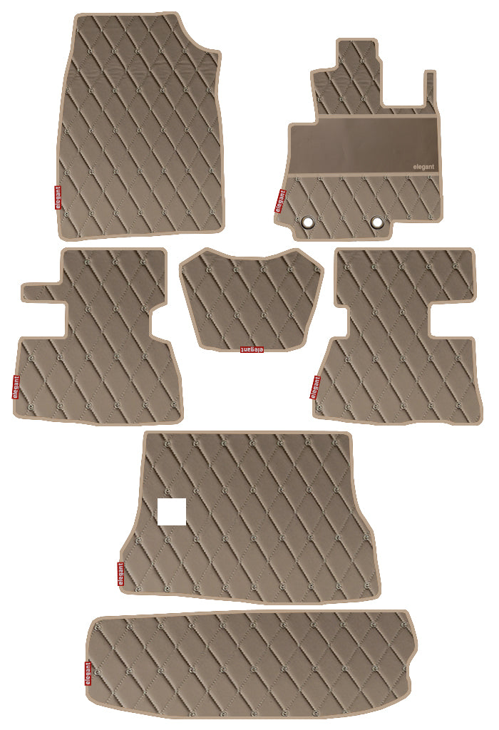 Luxury Leatherette Car Floor Mat Beige For Mahindra Scorpio