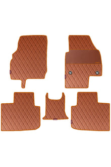 Luxury Leatherette polypropylene Carpet Car Floor Mat  For Skoda Slavia