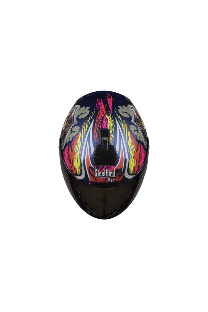 Steelbird Air Griffon Full Face Helmet-Matt Yamaha Blue With