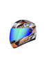 Steelbird Air Hovering Full Face Helmet-Matt Black With Orange
