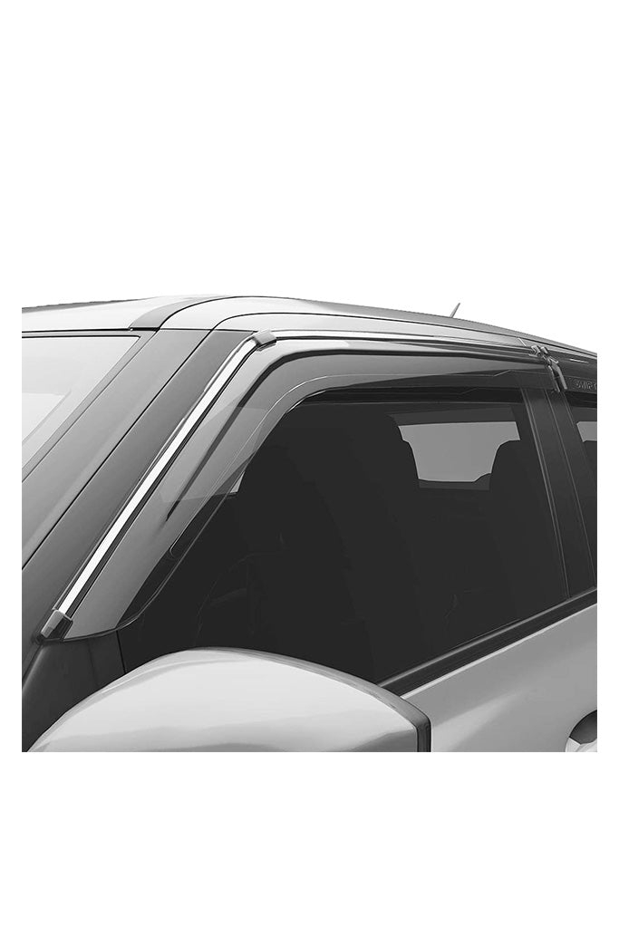 GFX Wind Door Visor Silver Line For Honda Amaze Online Elegant Auto Retail