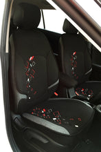 Load image into Gallery viewer, Air-bag Friendly Car Seat Cover Black and Red For Maruti Brezza
