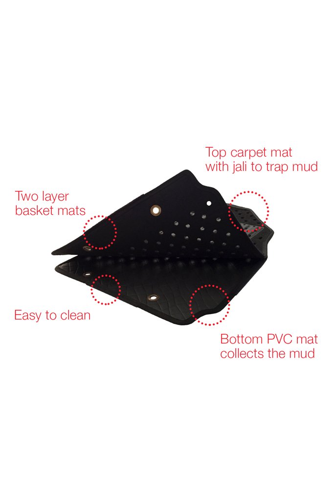 Two Layer Mats for Car, Double Layer Car Mats, Dual Layer Mats for Luxury  Cars, Two Layer Mats for Baleno