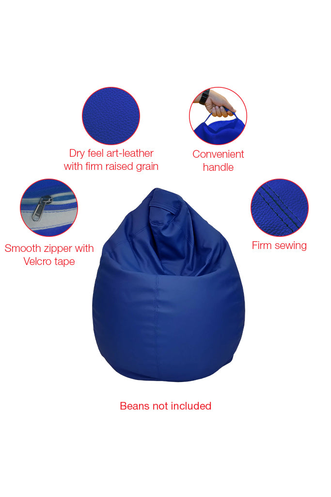 Trend Art Leather Bean Bag Blue