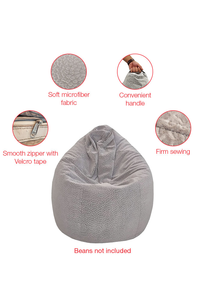 Europa Panther Bean Bag Gray