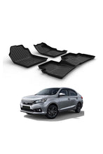 Load image into Gallery viewer, GFX Life Long Honda Amaze Car Floor Mats - Black
