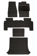 Load image into Gallery viewer, Luxury Leatherette Car Floor Mat Black and White (Set of 5)

