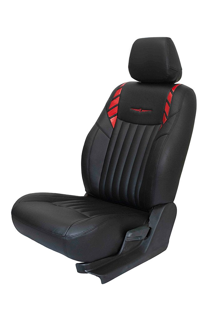 Art Leather Seat Cover | Luxury Car Leather Seat Cover | Black and Red ...