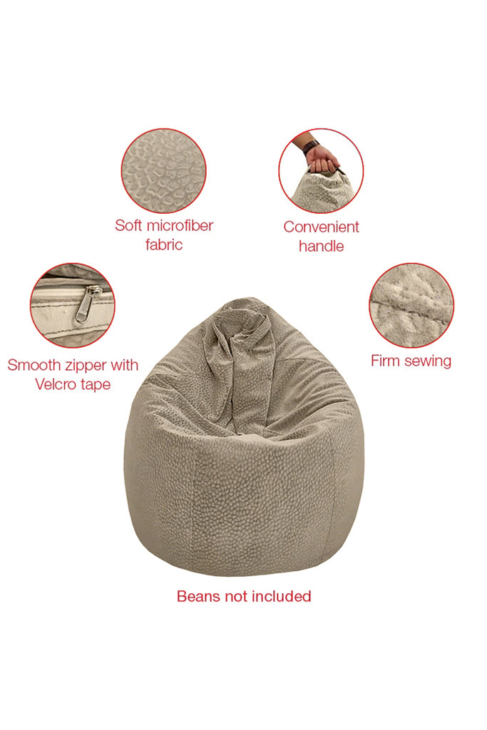 Europa Panther Bean Bag Beige