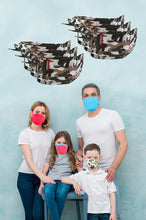 Load image into Gallery viewer, Elegant Cotton Face Mask Camouflage String Tieup Family Pack

