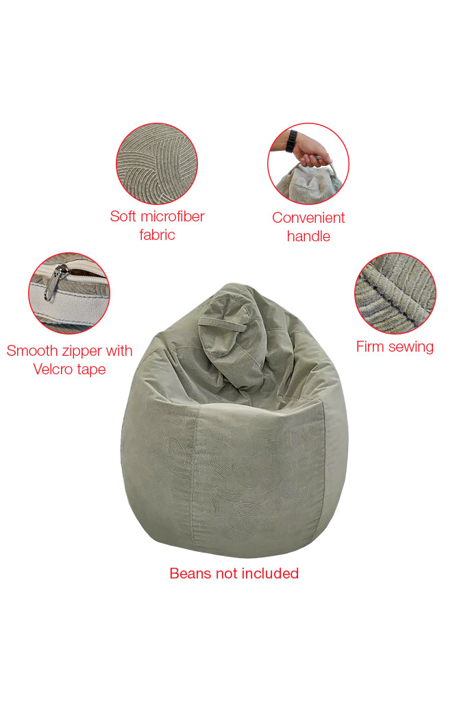 Europa Waves Bean Bag i-Gray