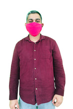 Load image into Gallery viewer, Elegant Cotton Face Mask Pink  Elastic Tieup Family Pack
