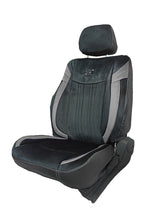 Load image into Gallery viewer, Veloba Maximo Velvet Fabric Car Seat Cover Black and Grey For Citroen C3
