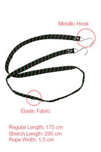Load image into Gallery viewer, bungee cord | bungee cord for sale | Info view: Flat Strap Black by elegant auto accessories
