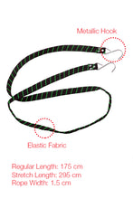 Load image into Gallery viewer, bungee cord | bungee cord for sale | Info view: Set of 4 Flat Strap Black by elegant auto accessories
