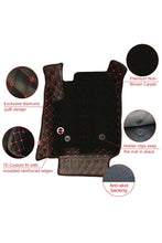 Load image into Gallery viewer, Royal 7D Car Floor Mat Black and Red  (Set of 5)
