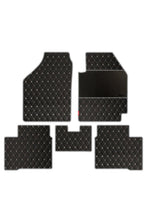 Load image into Gallery viewer, Luxury Leatherette Car Floor Mat For Hyundai Verna - Black White | Elegant Auto Retail
