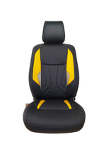 Load image into Gallery viewer, Glory Robust Art Leather Car Seat Cover Black and Yellow For Maruti Brezza
