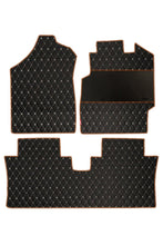 Load image into Gallery viewer, Luxury Leatherette Car Floor Mat Black and Orange (Set of 3)
