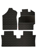 Load image into Gallery viewer, Luxury Leatherette Car Floor Mat Black and White (Set of 3)
