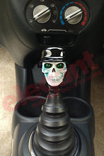 Load image into Gallery viewer, Solider Skull Gear Knob Cream and Black | Car Gear Knob Online | Luxury Gear Knob for Cars | Fabric Dashboard | Car Dash Covers.
